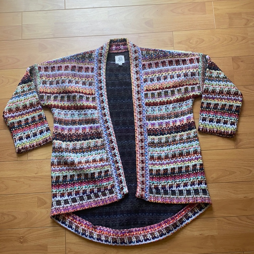 dRA Anthropologie Boho-Woven Coat